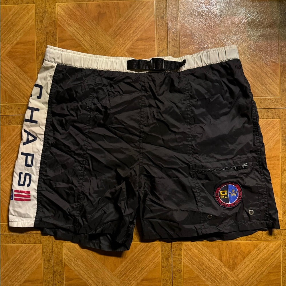 VINTAGE 90s Polo Ralph Lauren x Chaps Men’s Sz XL Shorts Polo Sport NYC Find